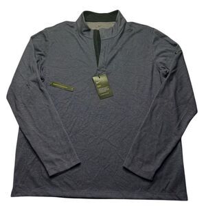 NWT Nike Dri Fit Standard Fit 1/4 Zip Pullover Mens Dark Plum Golf Preppy